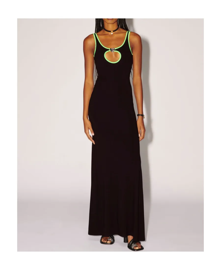 Heart Hole Sleeveless Long Dress