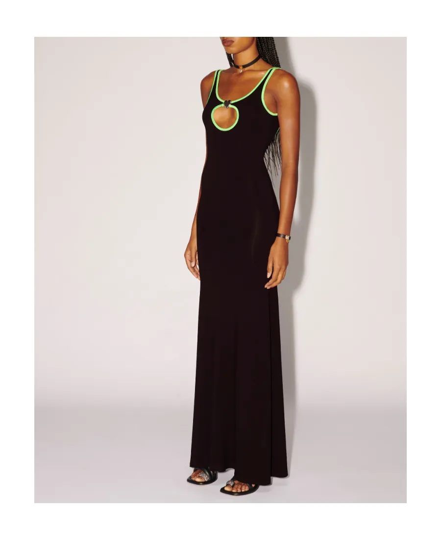 Heart Hole Sleeveless Long Dress