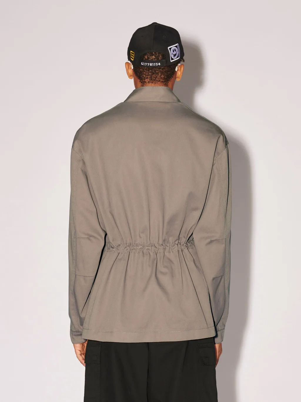 Drawstring V-Neck Jacket