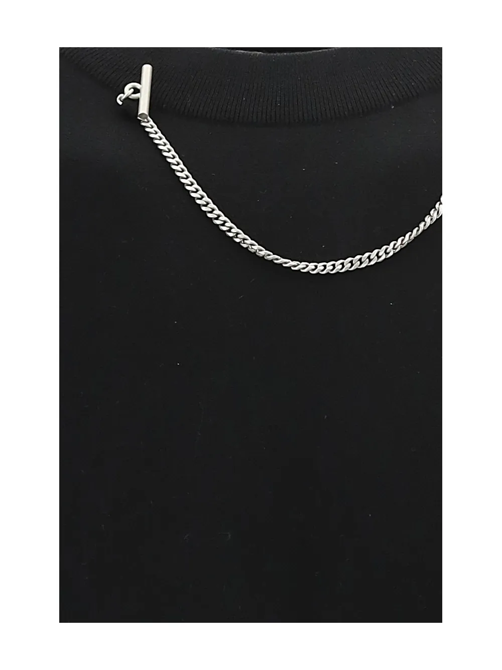 Chain-Detail Crew-Neck Jumper