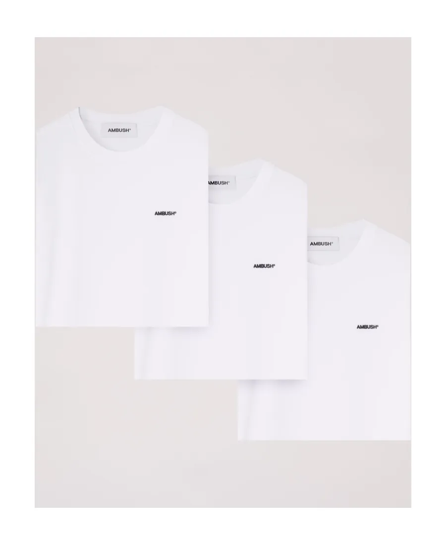 Logo Detailed Pack Of Three Crewneck T-Shirt