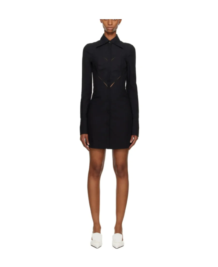 Cut-Out Heart Shirtdress