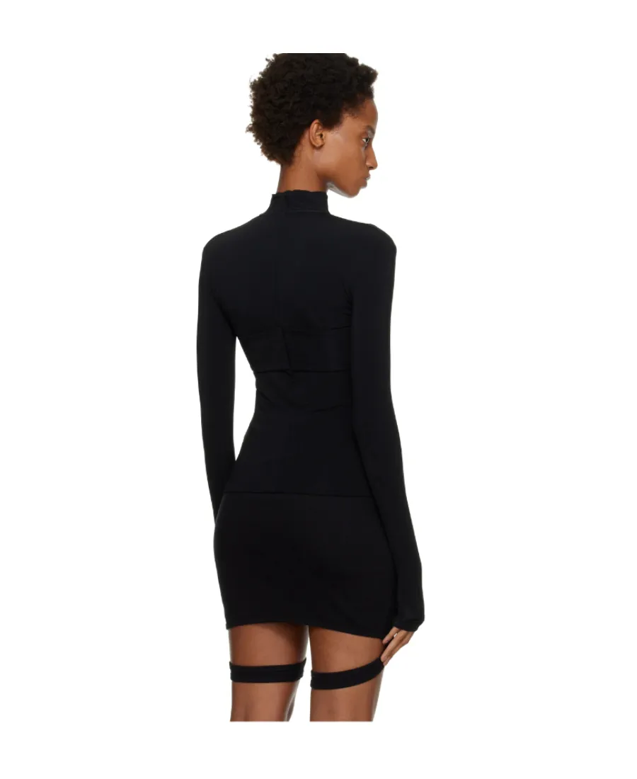 Heart Cut-Out Sleeved Top