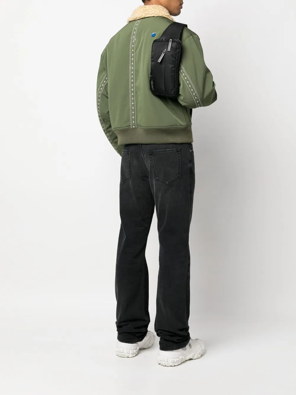 Logo Patch Zipped Belt Bag