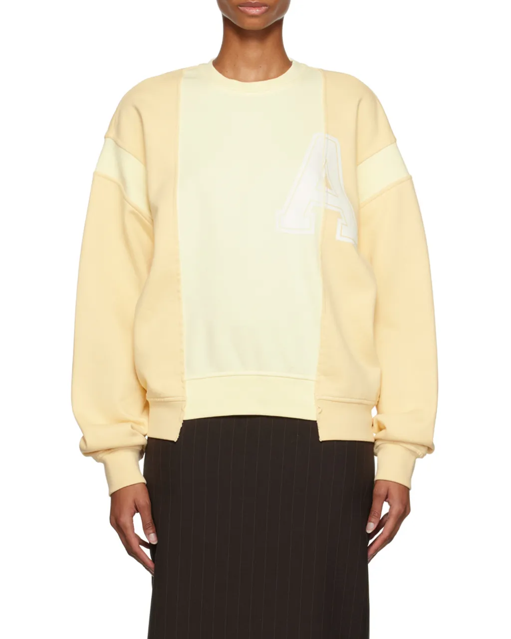 Multi-Panel Long-Sleeve Sweatshirt