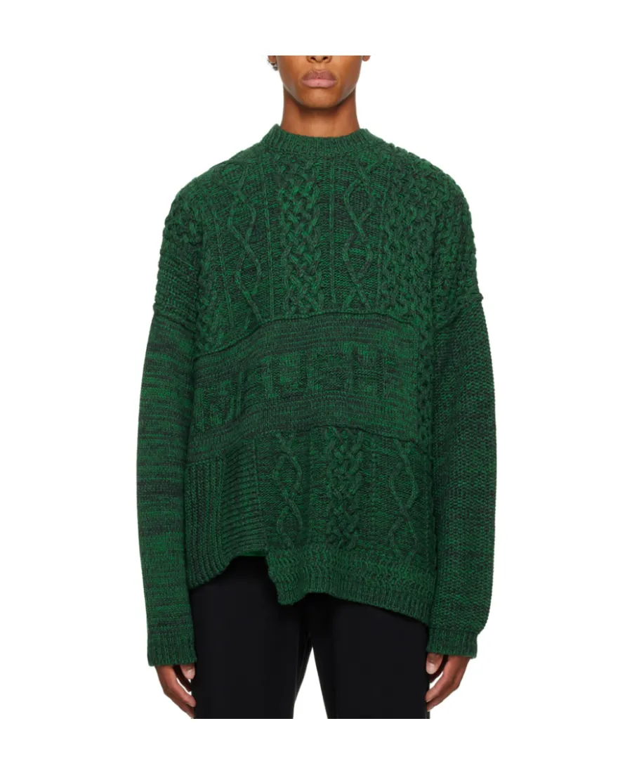 Patchwork Knitted Jumper