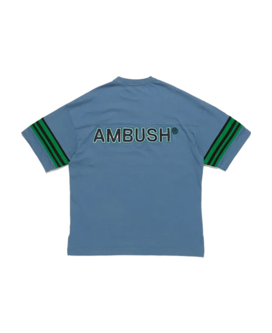 Logo Stripe Detailed Crewneck T-Shirt