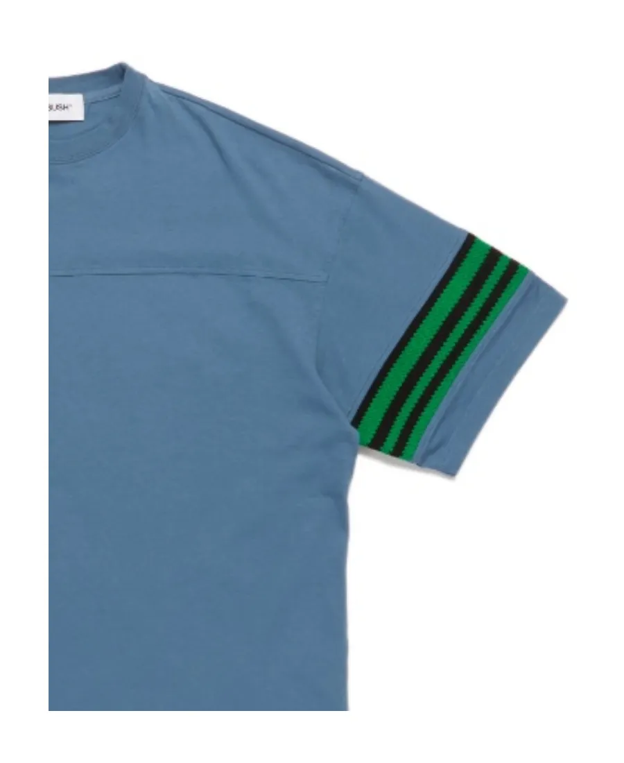 Logo Stripe Detailed Crewneck T-Shirt