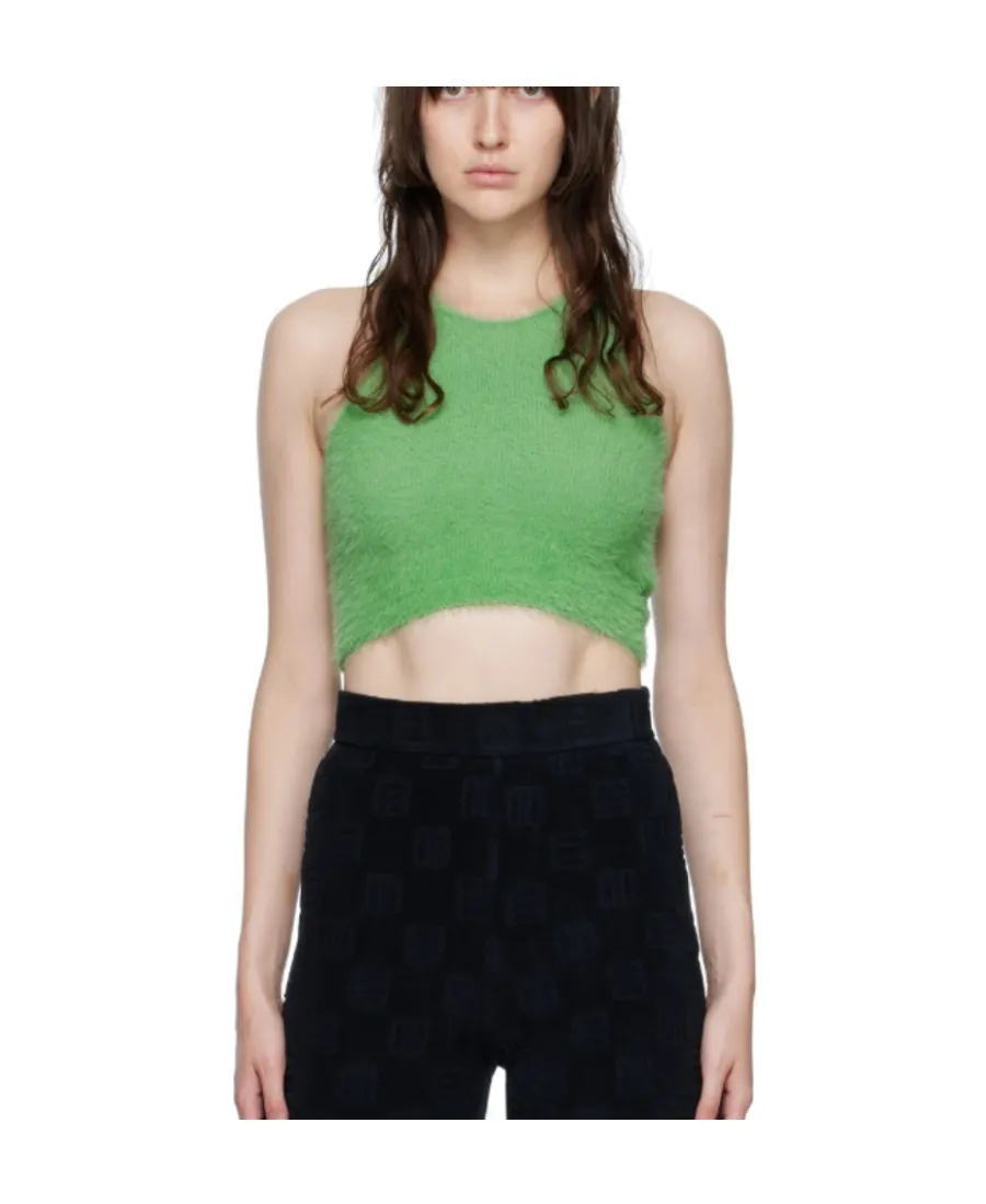Cropped Round-Neck Top