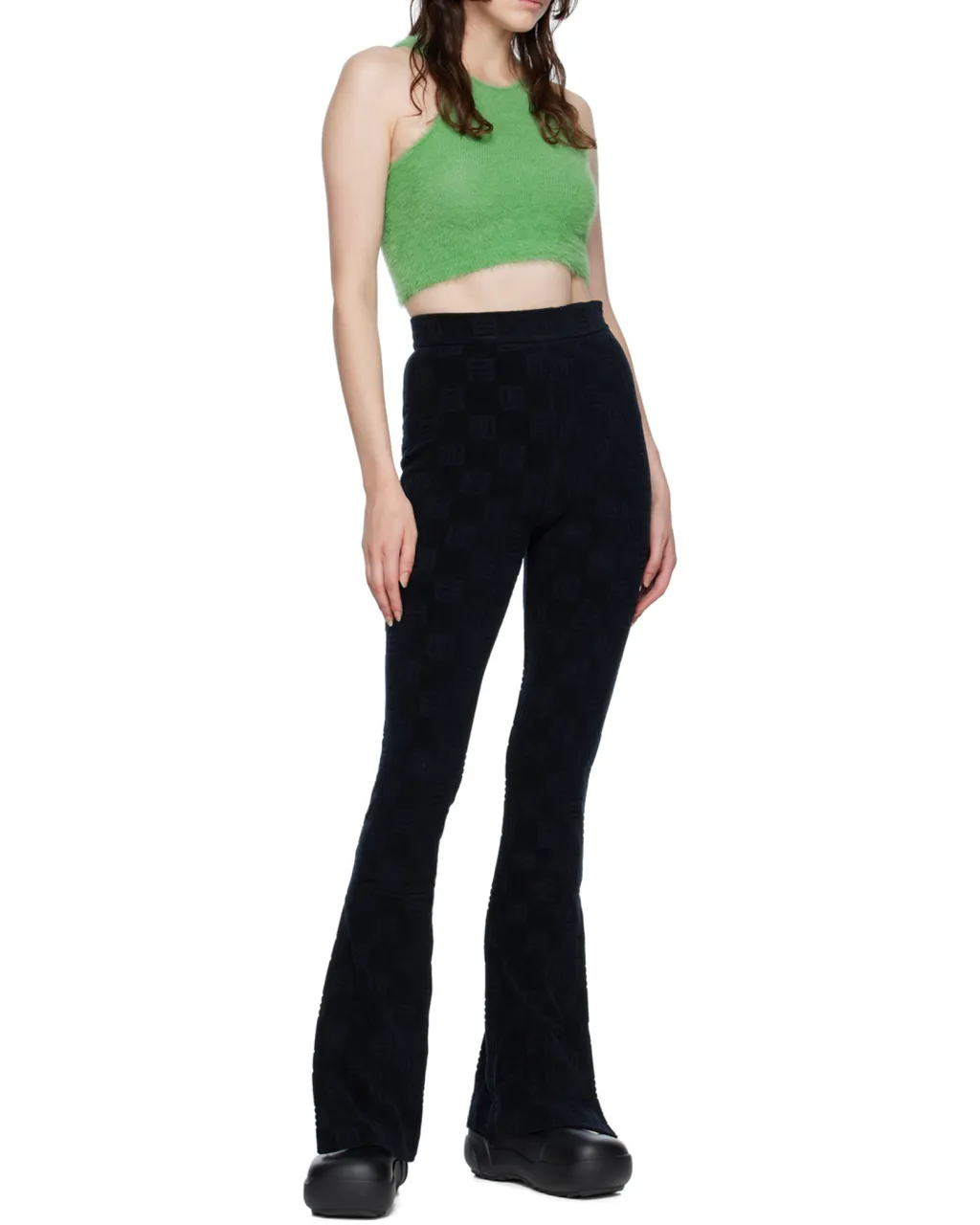 Cropped Round-Neck Top