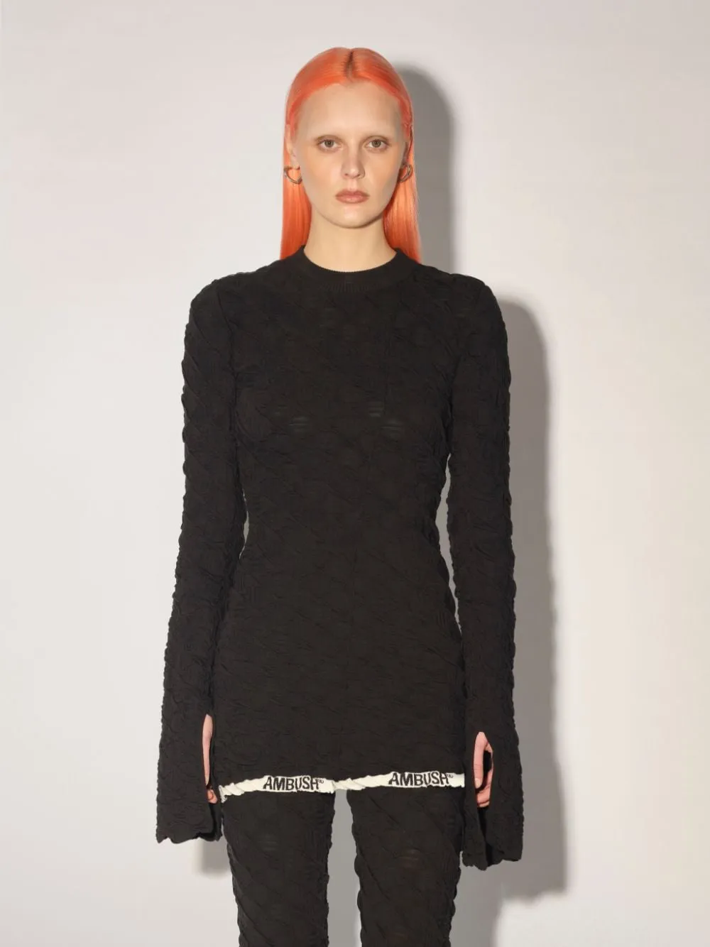 Logo-Print Crewneck Knit Top