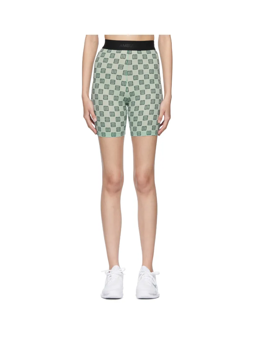 Logo Monogram High Waist Bike Shorts