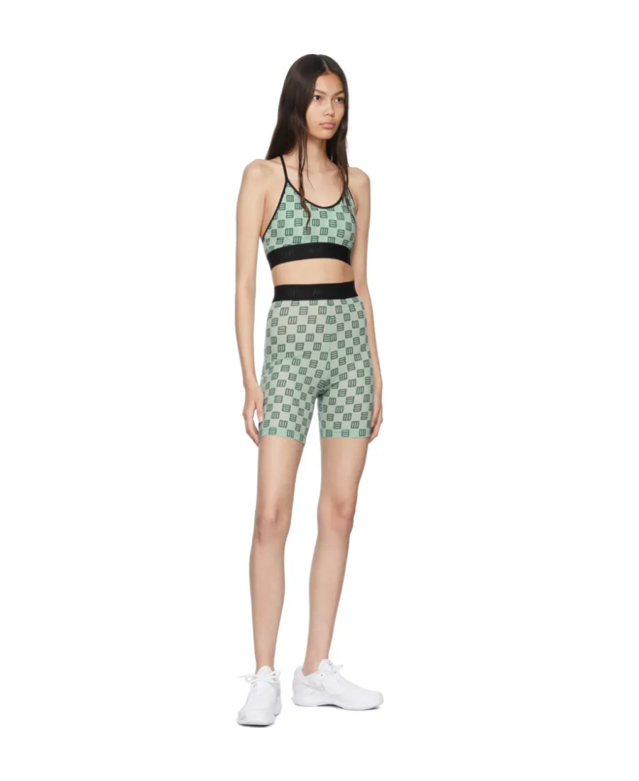 Monogram-Print Cropped Bra Top