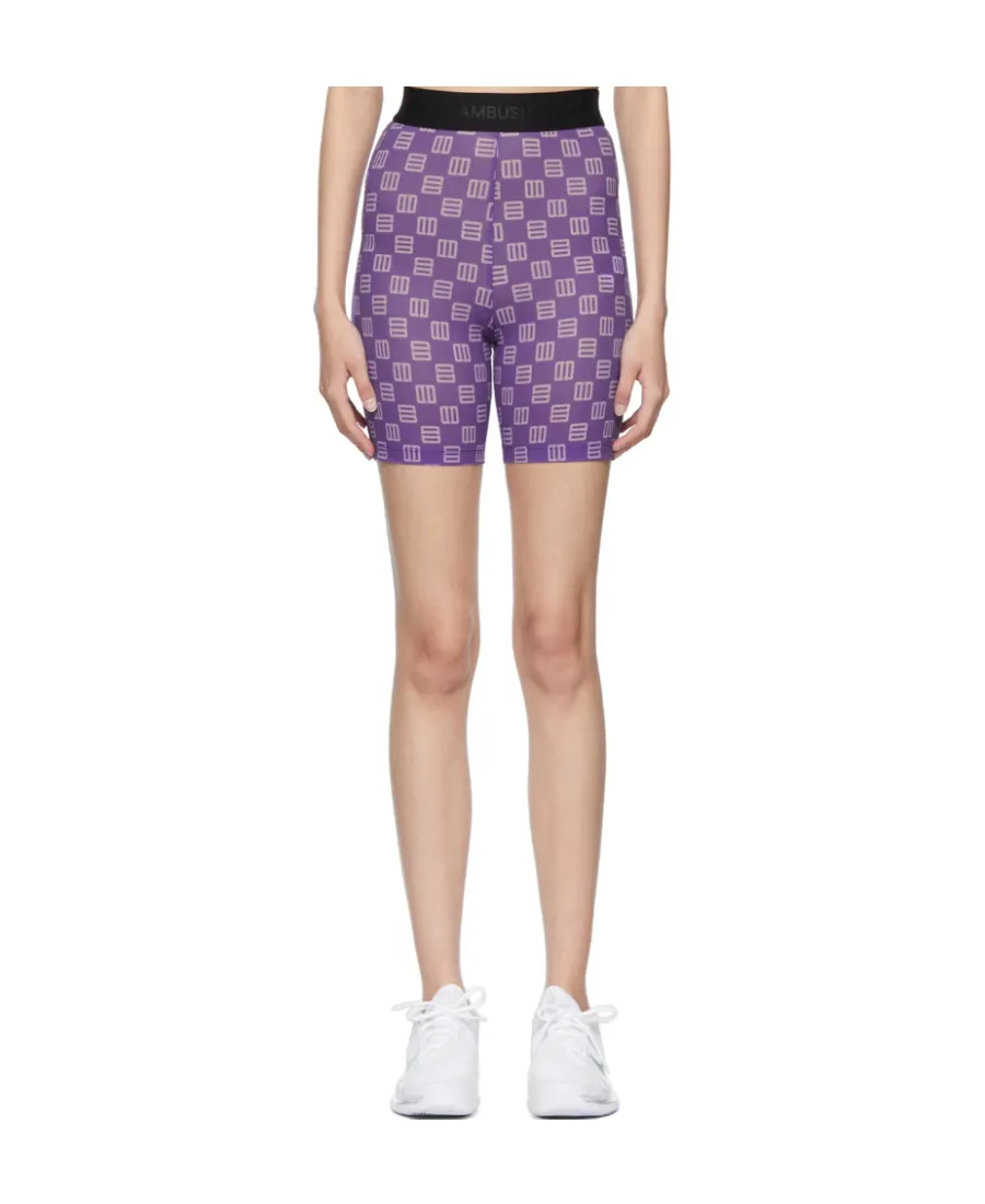 Logo Monogram High Waist Bike Shorts