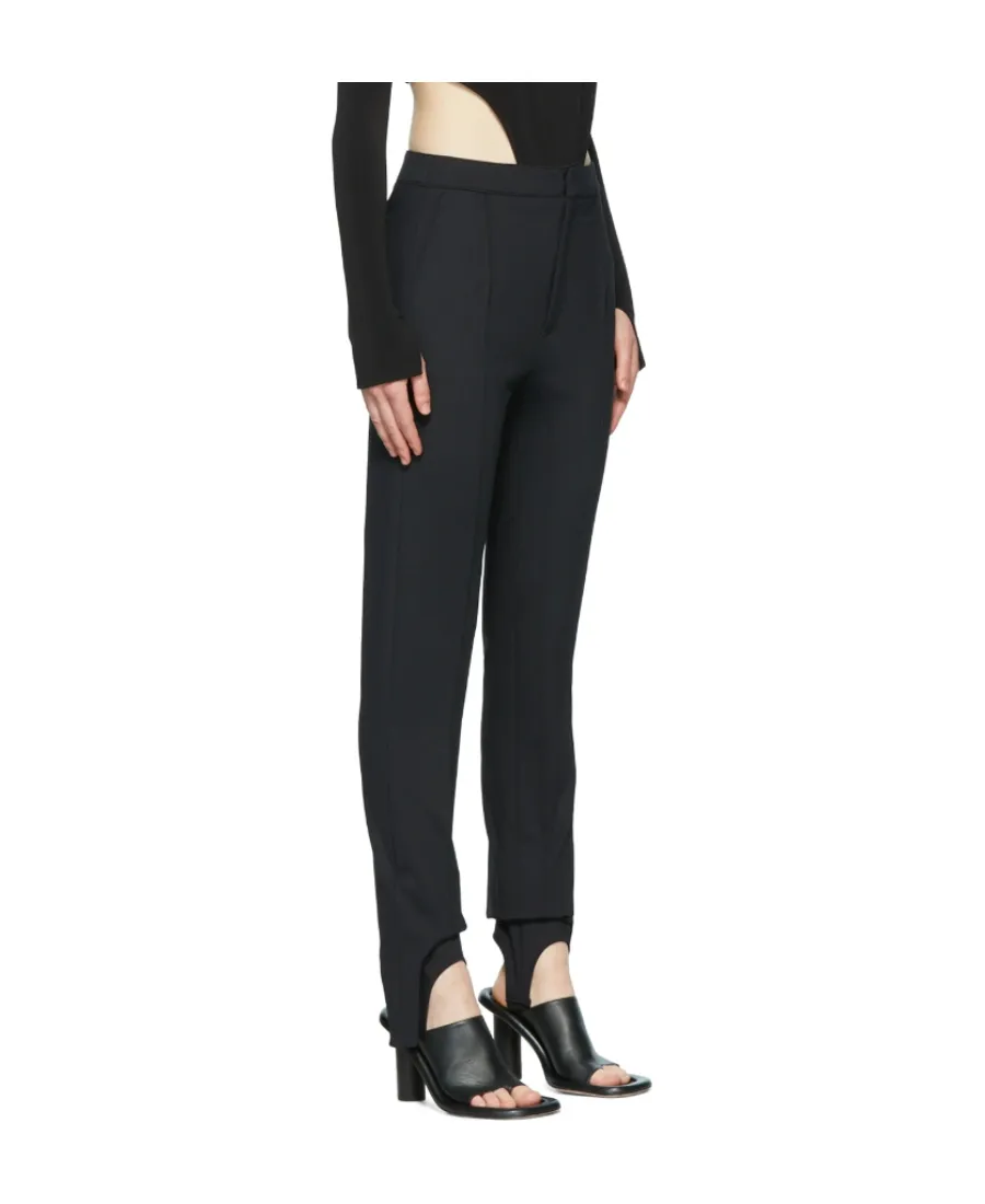 High-Waisted Stirrup Trousers