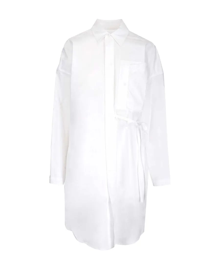 Logo Embroidered Longline Shirt