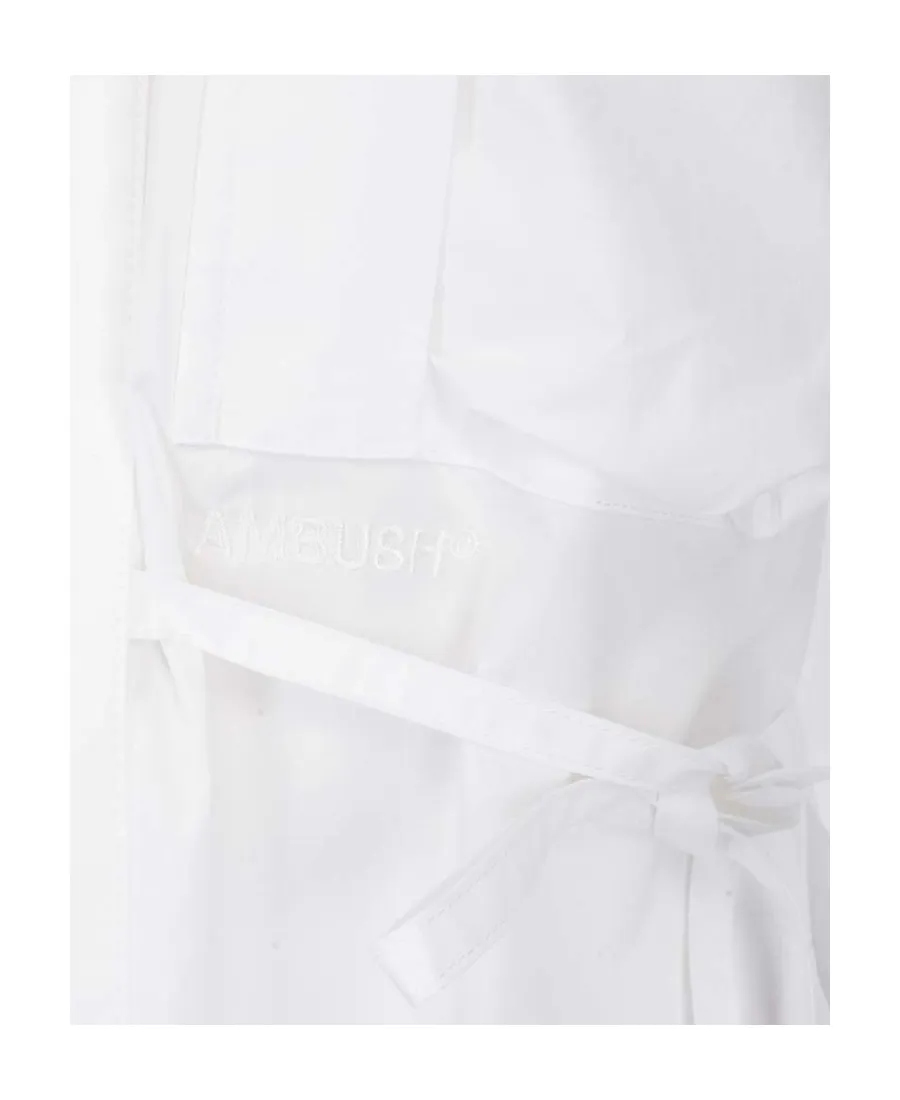 Logo Embroidered Longline Shirt