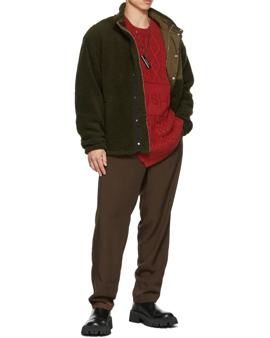 Intarsia-Logo Crew-Neck Jumper
