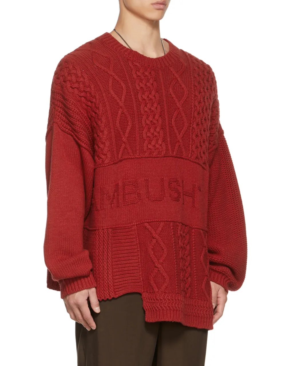 Intarsia-Logo Crew-Neck Jumper