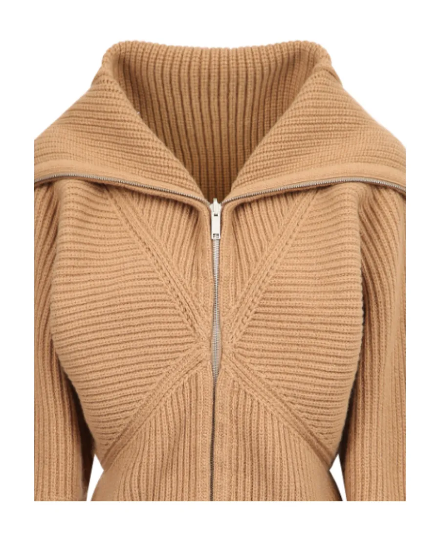 Lapel Zipper Sweater