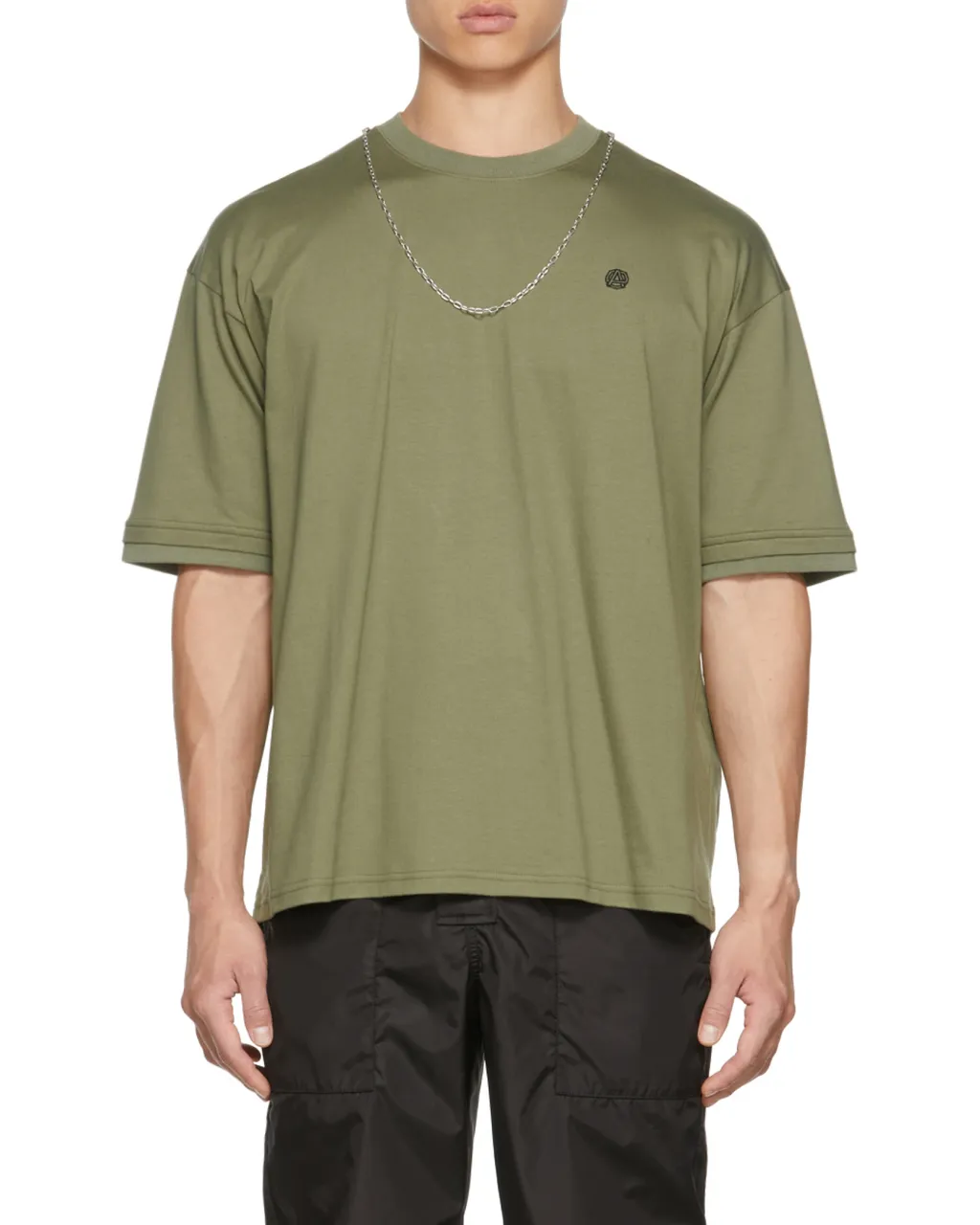 Embroidered-Motif Short-Sleeve T-Shirt