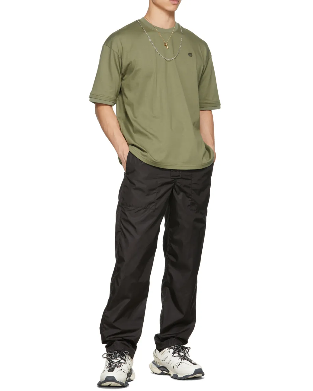 Embroidered-Motif Short-Sleeve T-Shirt