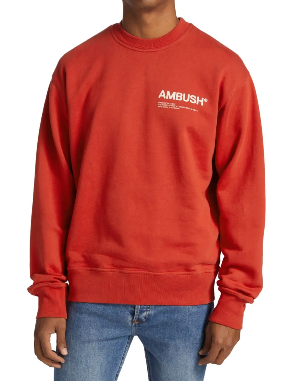 Logo-Print Crew-Neck Relaxed Sweatshirt