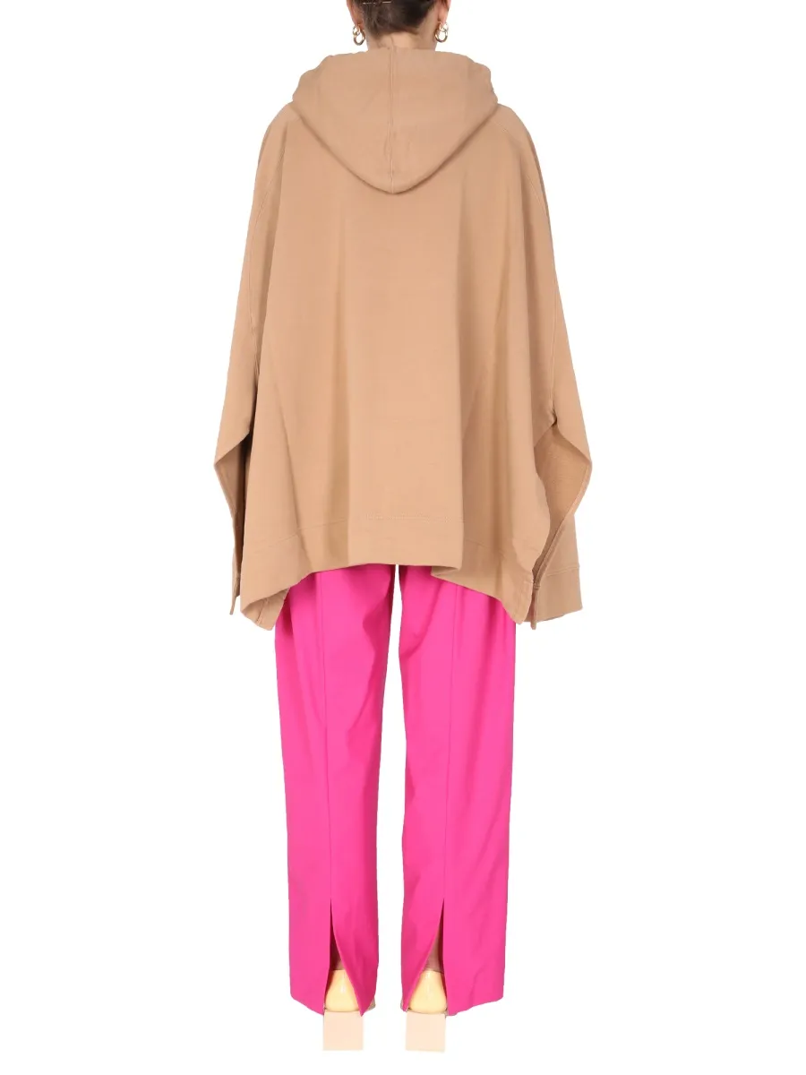 Drawstring Hooded Poncho