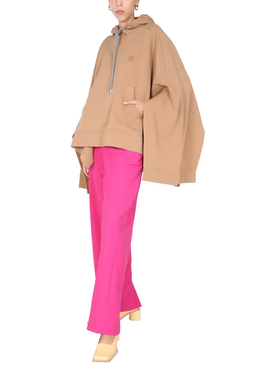Drawstring Hooded Poncho
