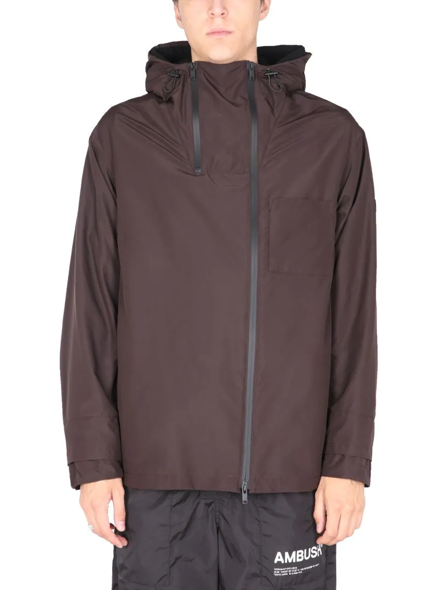 Logo Patch Hooded Jacket
