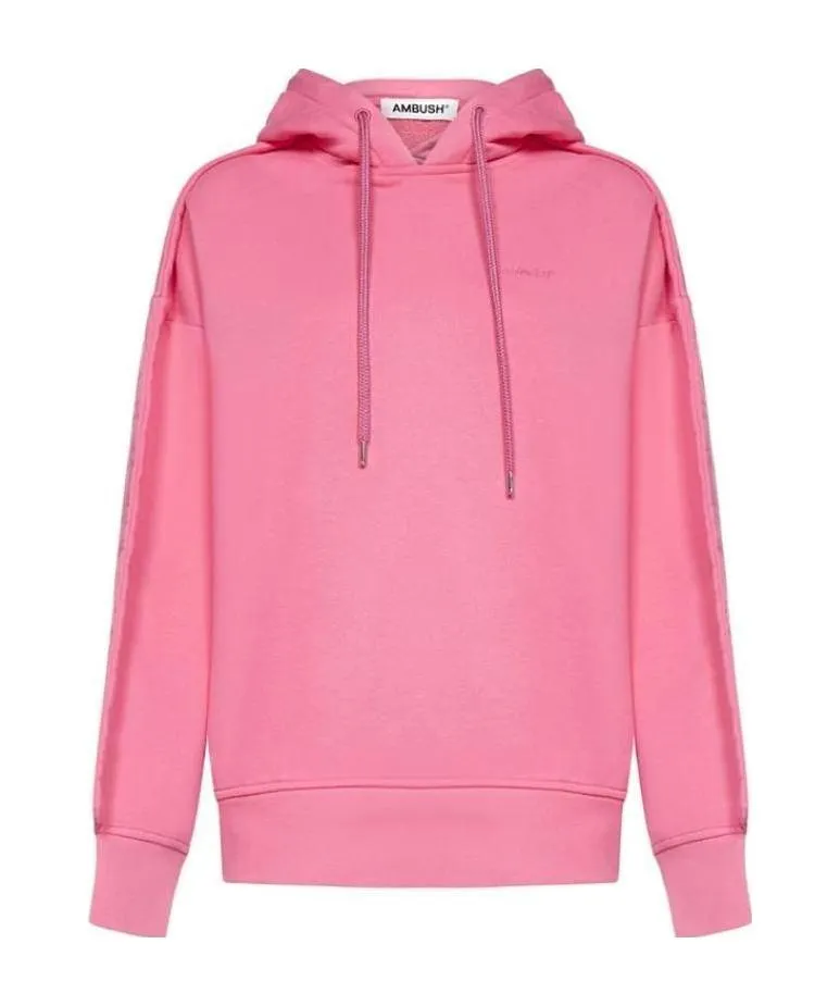 Stitched Edge Drawstring Hoodie