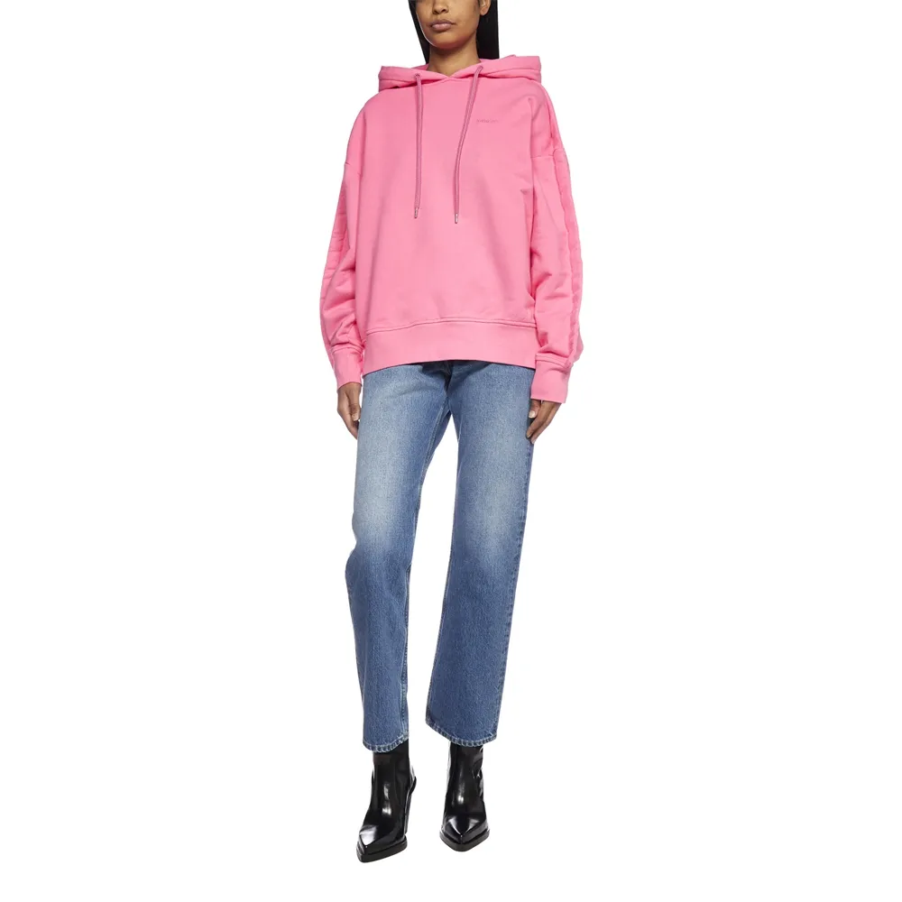 Stitched Edge Drawstring Hoodie