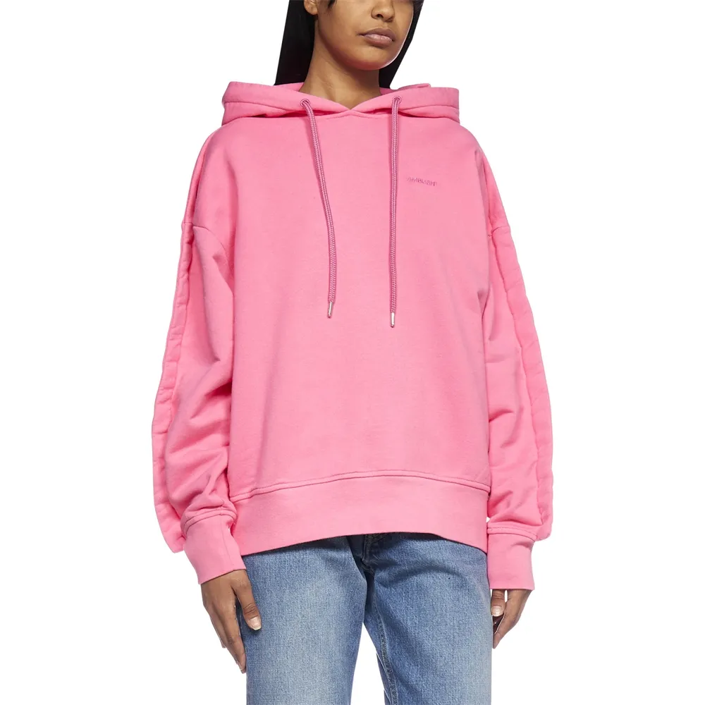 Stitched Edge Drawstring Hoodie