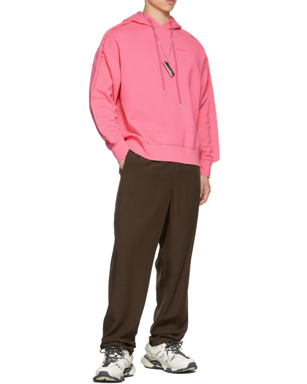 Stitched Edge Drawstring Hoodie
