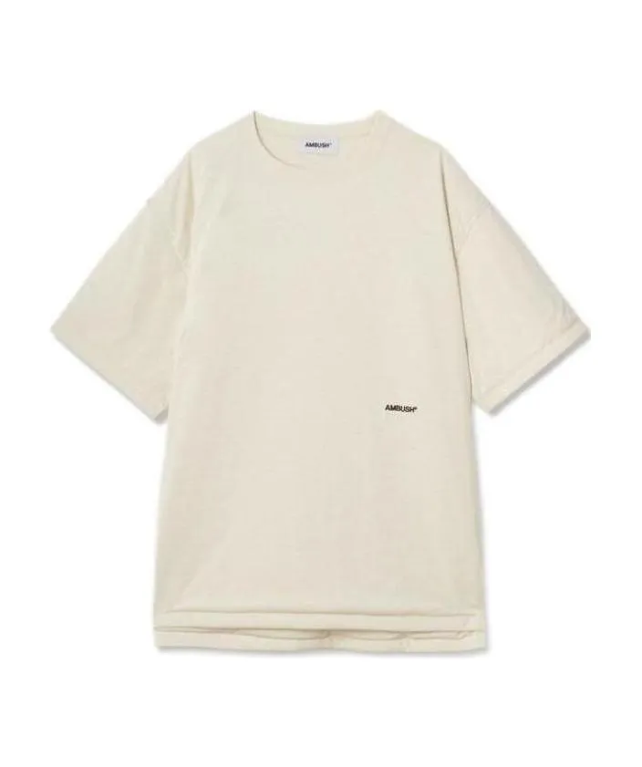 Padded Crewneck T-Shirt