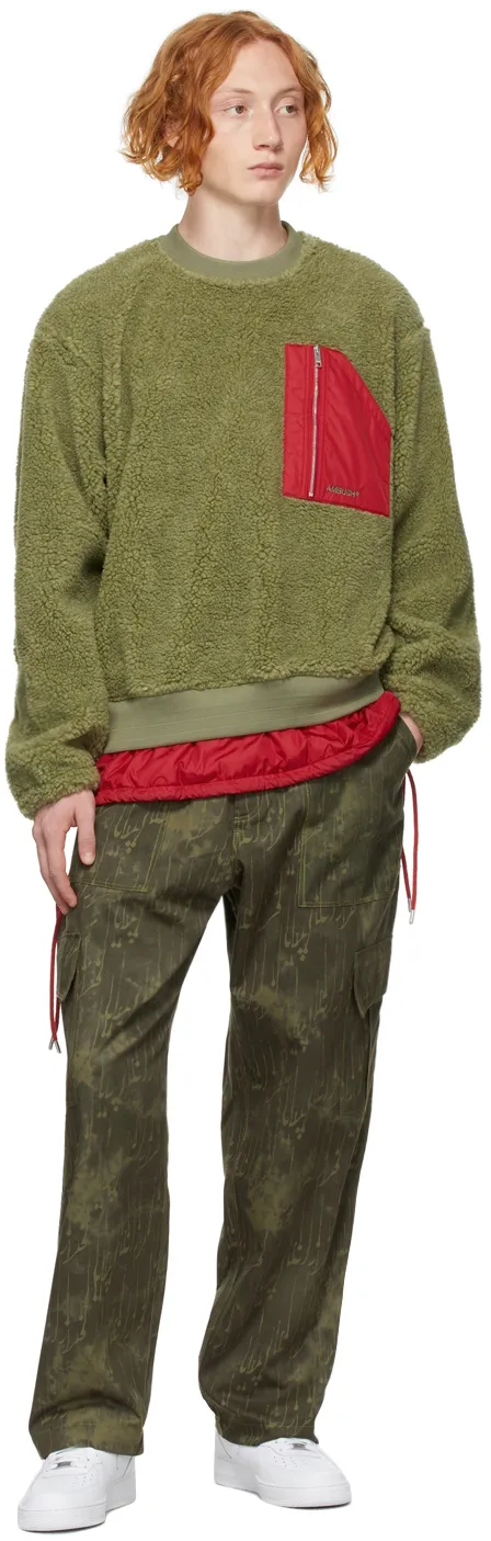 Logo Print Textured Sweater
