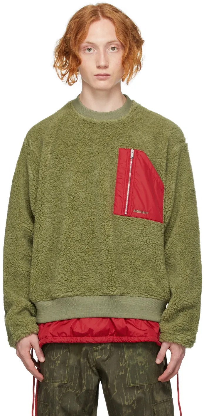 Logo Print Textured Sweater