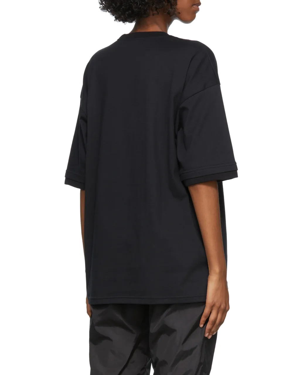 Chain Collar Detail Crewneck T-Shirt