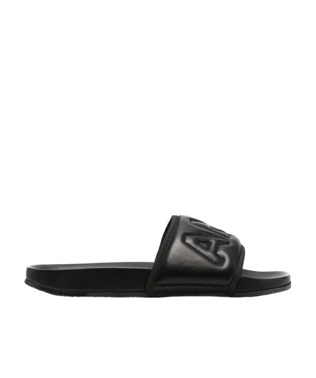 Logo Embossed Open-Toe Slides