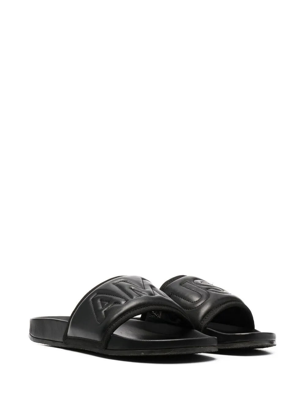 Logo Embossed Open-Toe Slides
