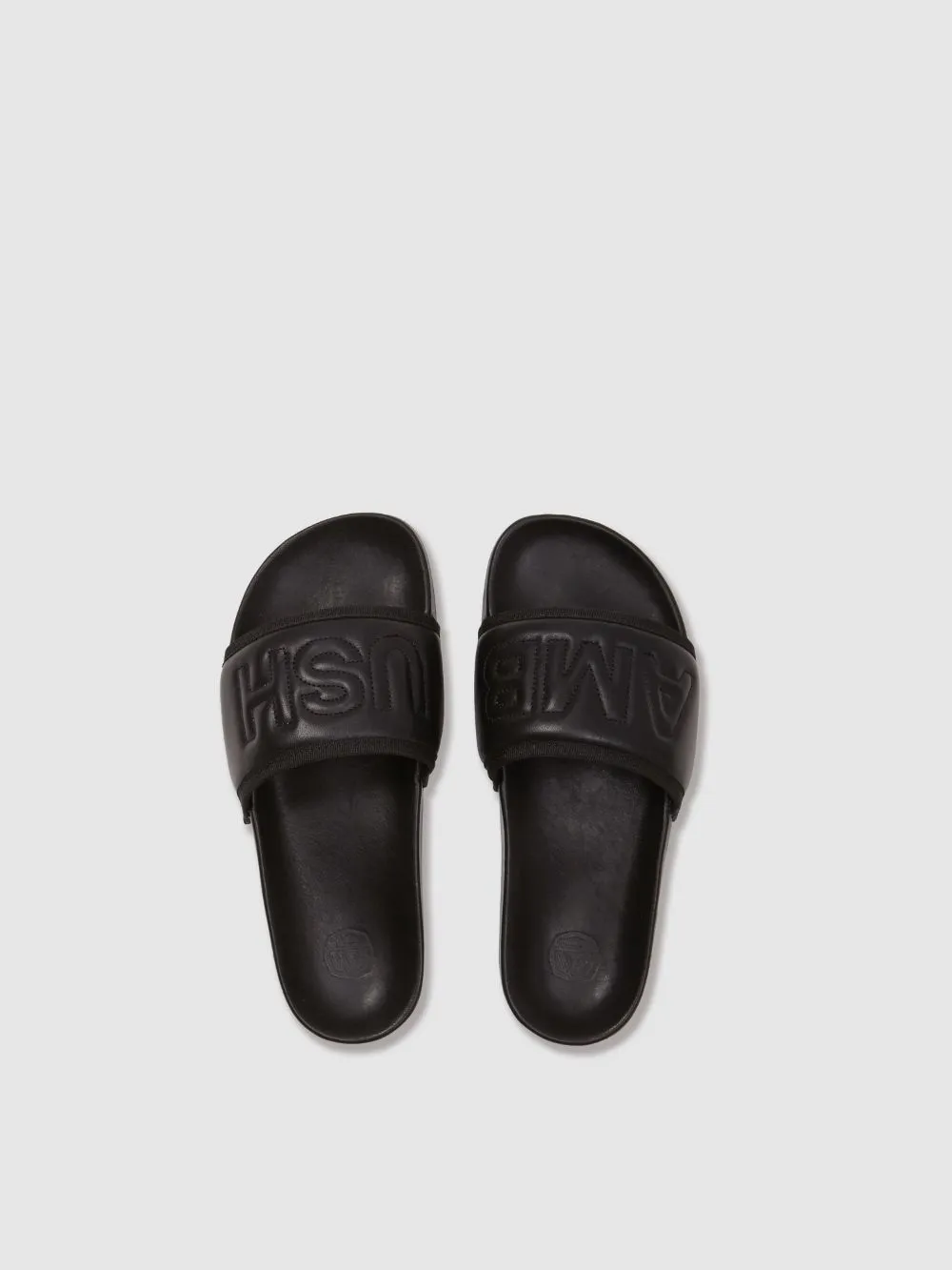 Logo Embossed Open-Toe Slides