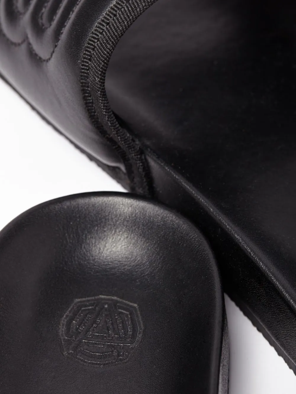 Logo Embossed Open-Toe Slides