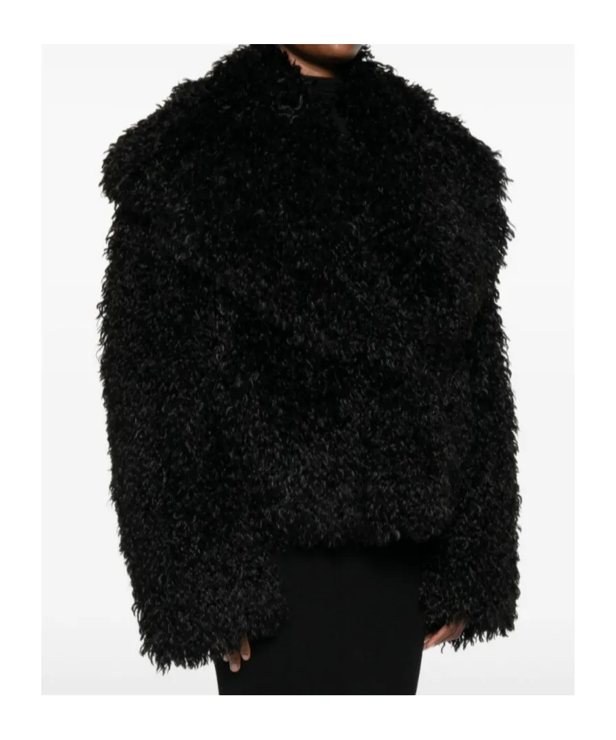 Cropped Faux Fur Coat