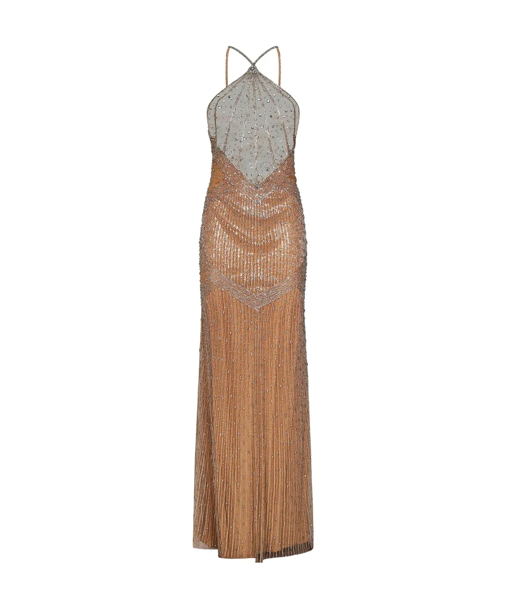 Crystal-Embellished Gown