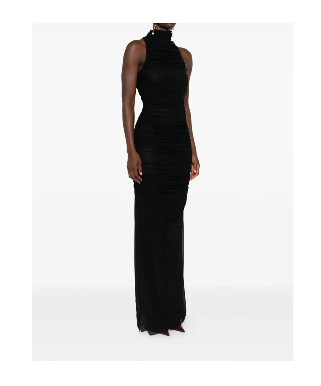 Mesh Wavy Detail Dress