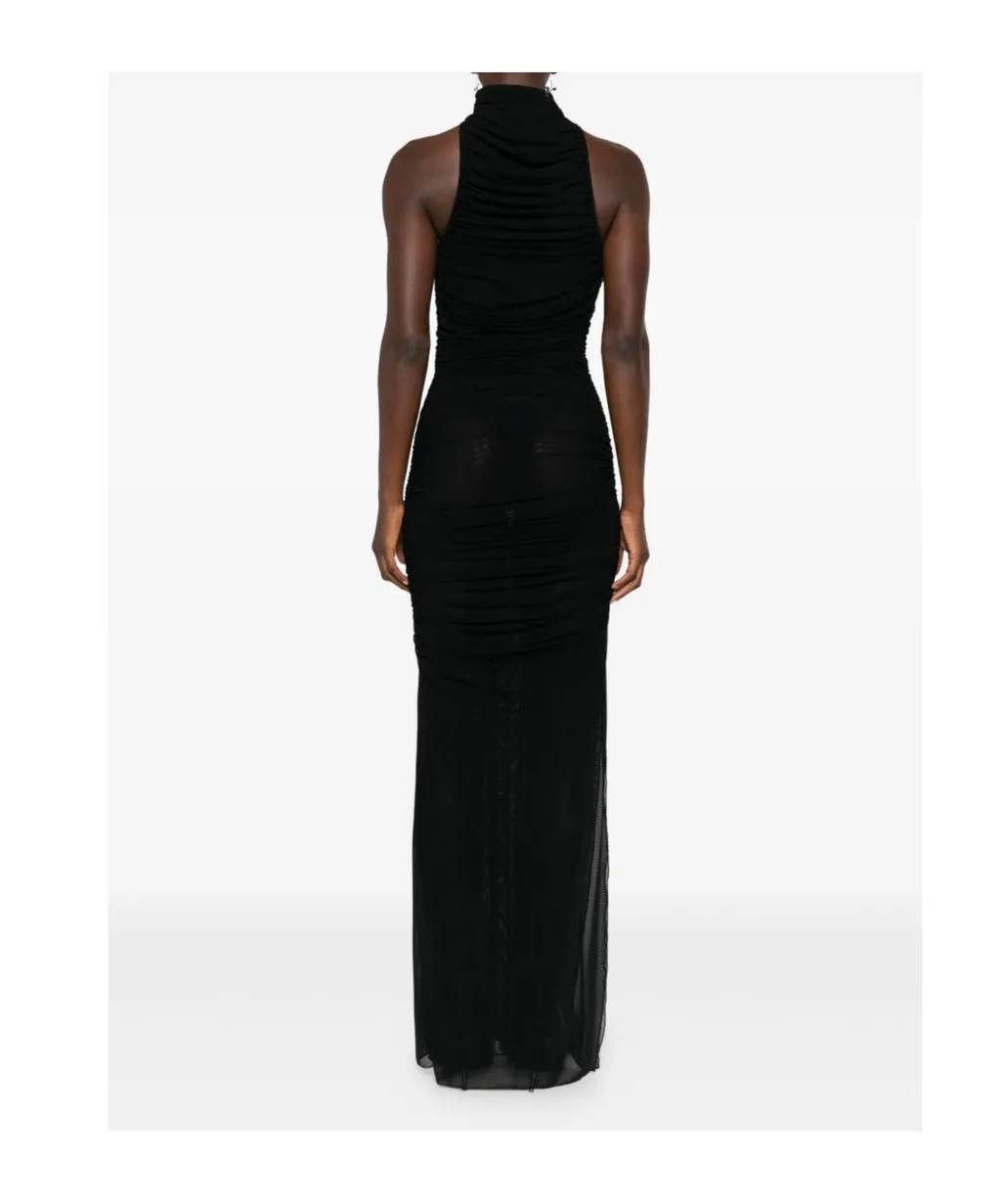 Mesh Wavy Detail Dress