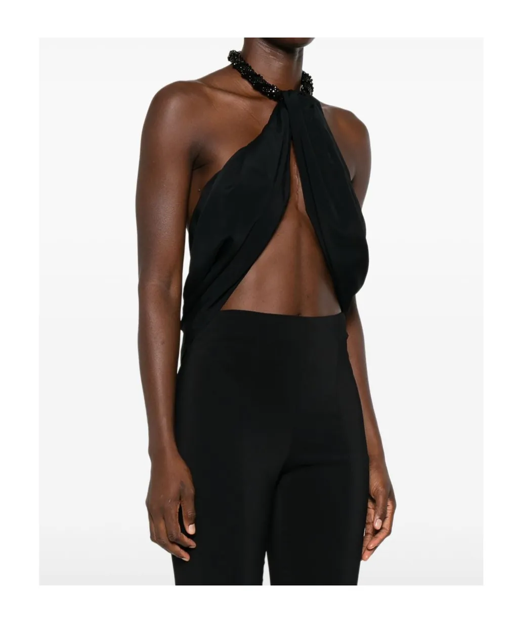 Beaded Halterneck Top