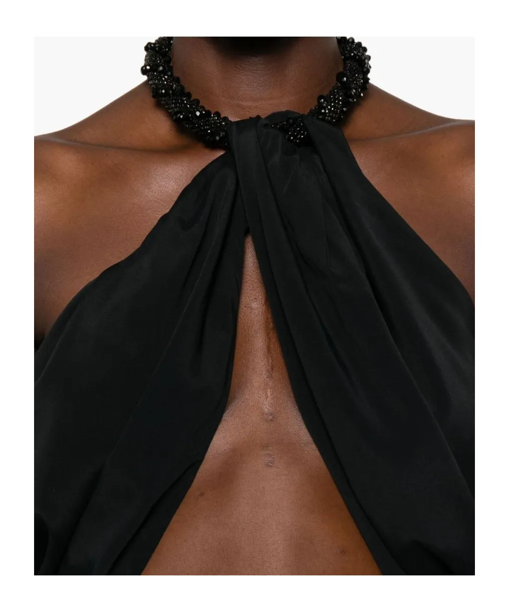 Beaded Halterneck Top
