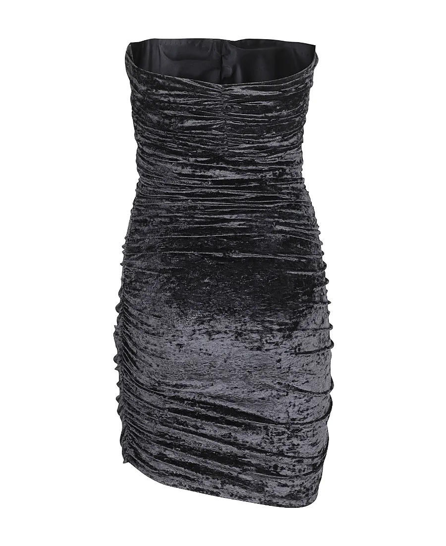 Cut-Out Crushed Velvet Minidress