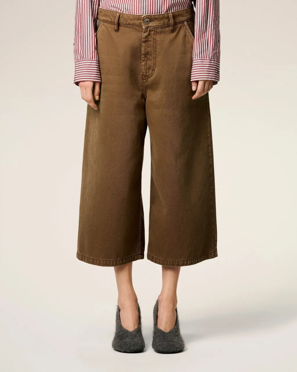 Long Denim Bermuda Shorts